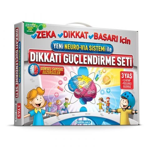 Dikkati Güçlendirme Seti 3 Yaş (3 Kitap)