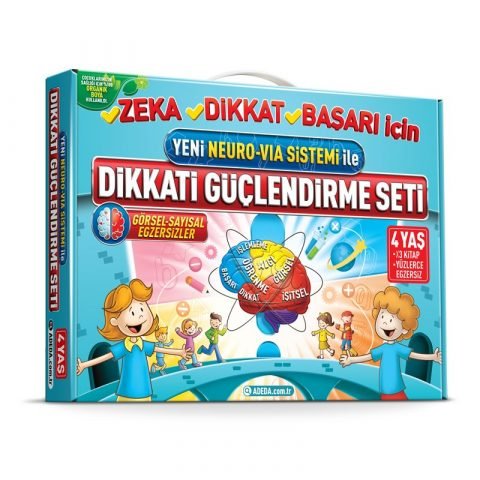Dikkati Güçlendirme Seti 4 Yaş (3 Kitap)