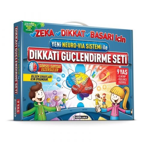 Dikkati Güçlendirme Seti 9 Yaş (3 Kitap)