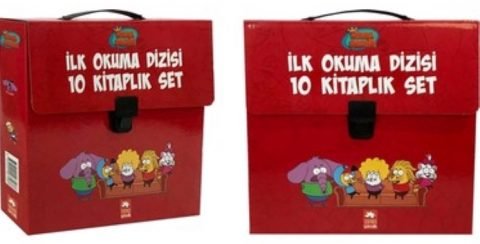 Kral Şakir İlk Okuma Kitapları Çantalı Set (10 Kitap Takım) (Kırmızı)