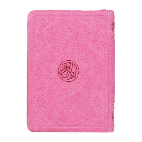 Çanta Boy Kur'an-ı Kerim (Pembe Renk, Kılıflı, Mühürlü)