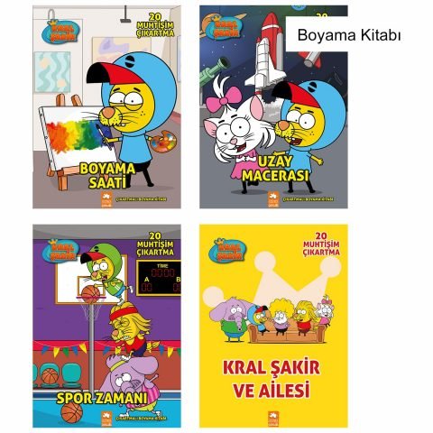 Kral Şakir Boyama Seti (4 Kitap)