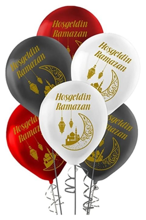 Hos Geldin Ramazan Baskili Lateks Balon 10 adet