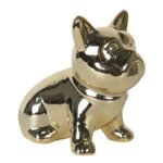 DEKO HUND 12 CM GOLDFARBEN | 6CE1169 | CLAYRE & EEF +