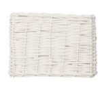 6LAK0264W LAMPENSCHIRM RATTAN WEISS CA. 38 X 38 X 27 CM E27