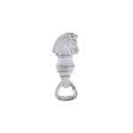 Clayre & Eef 6Y2704 Öntöttvas üvegnyitó 5x14x3cm, lovas, fehér antikolt